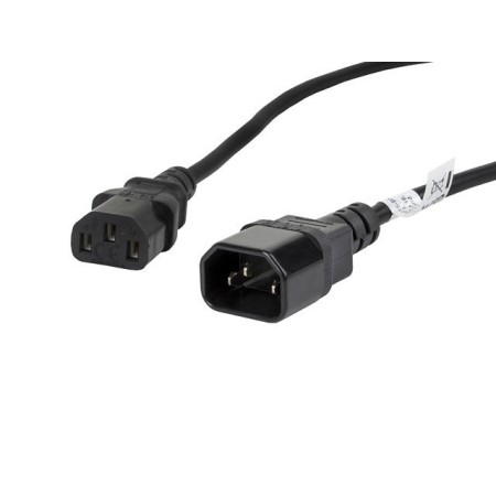 Cable alargador lanberg alimentacion cpu iec320 c13 h - iec320 c14 m vde 1.8m