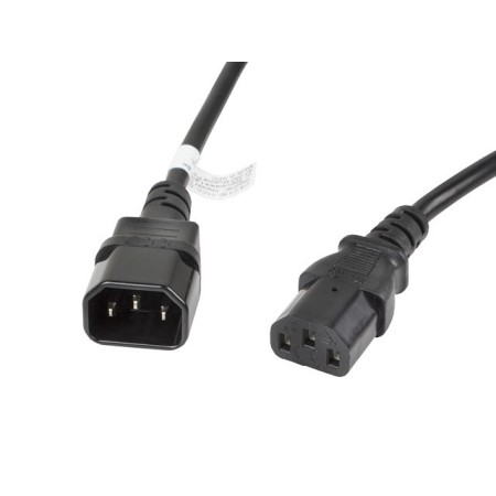 Cable alargador lanberg alimentacion cpu iec320 c13 h - iec320 c14 m vde 3m