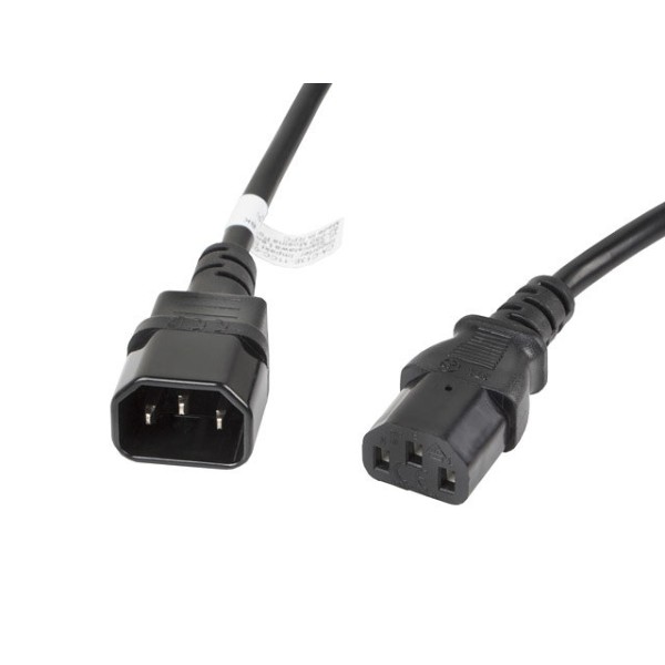 Cable alargador lanberg alimentacion cpu iec320 c13 h - iec320 c14 m vde 3m