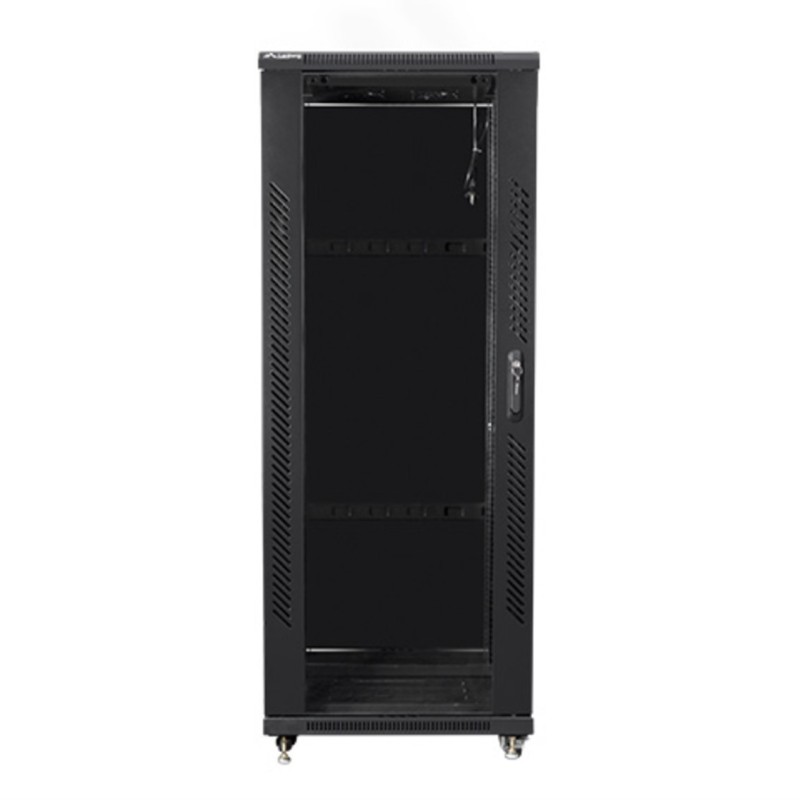 Armario rack lanberg de suelo 32u - 600x600x1603 19 pulgadas flat pack negro