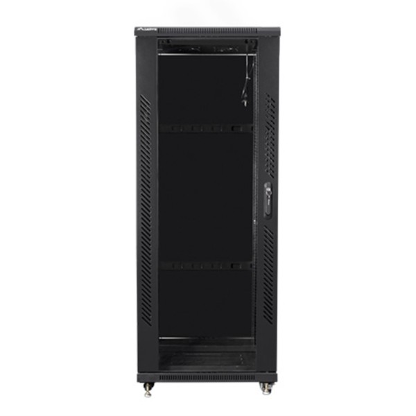 Armario rack lanberg de suelo 32u - 600x600x1603 19 pulgadas flat pack negro