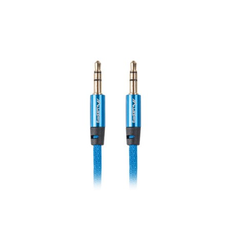 Cable minijack lanberg 3.5mm m - m 3 pin 3m premium azul
