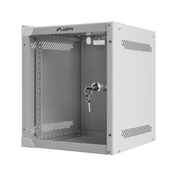 Armario lanberg mural rack 10 pulgadas 6u 280x310 gris