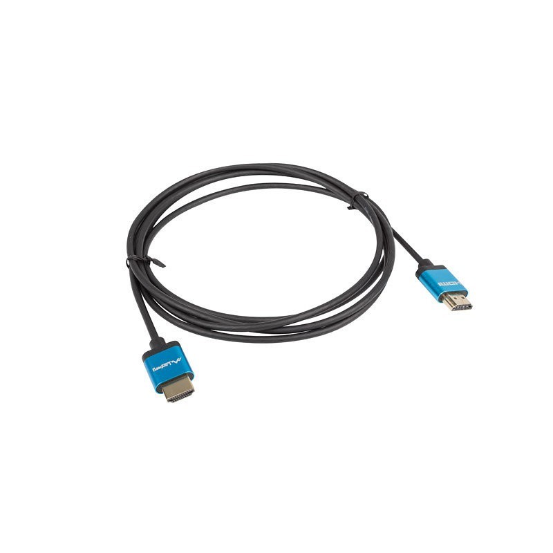 Cable hdmi lanberg macho - macho v2.0 4k slim 1m negro