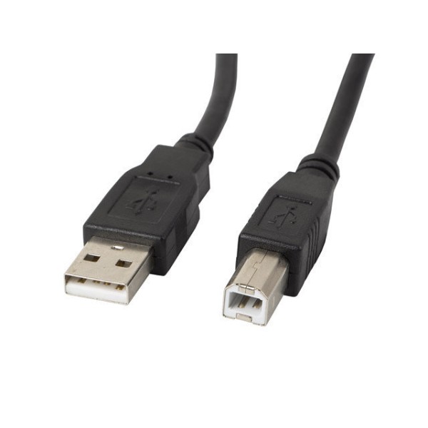 Cable impresora lanberg usb a - usb b macho - macho negro 0.5 m