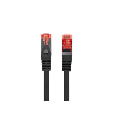 Cable red lanberg latiguillo cat.6 s - ftp lszh cu 1m negro fluke passed