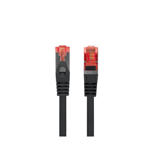 Cable red lanberg latiguillo cat.6 s - ftp lszh cu 3m negro fluke passed