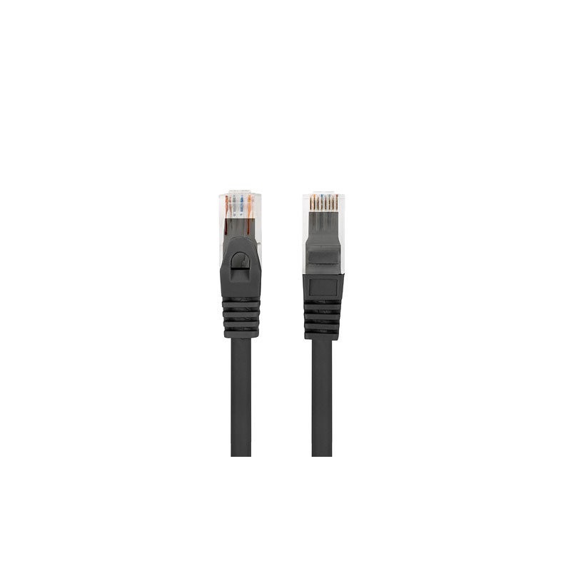 Cable red lanberg latiguillo cat.6 utp 10m negro fluke passed