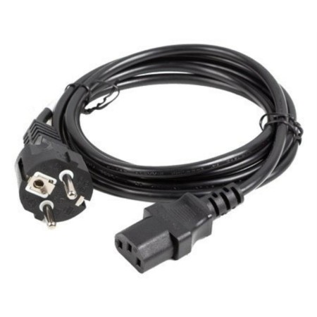 Cable schuko a c13 lanberg 1.8m - hembra - hembra - negro