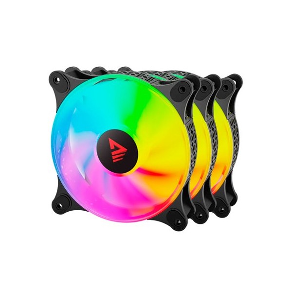 VENTILADOR 120X120 SAVIO BLAST ARGB PACK 3 UDS