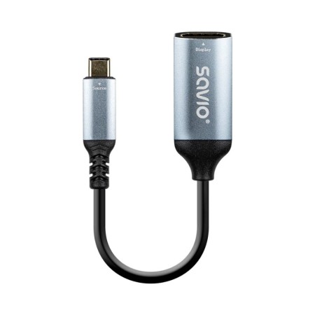 ADAPTADOR SAVIO AK-78 USB-C HDMI (H) 60 HZ SILV