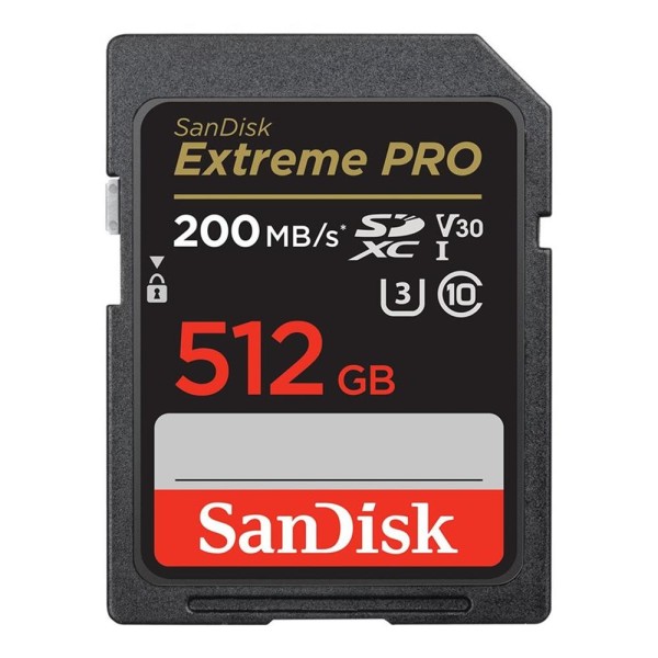 Tarjeta memoria secure digital sdxc 512gb sandisk extreme pro clase 10 uhs - i u3