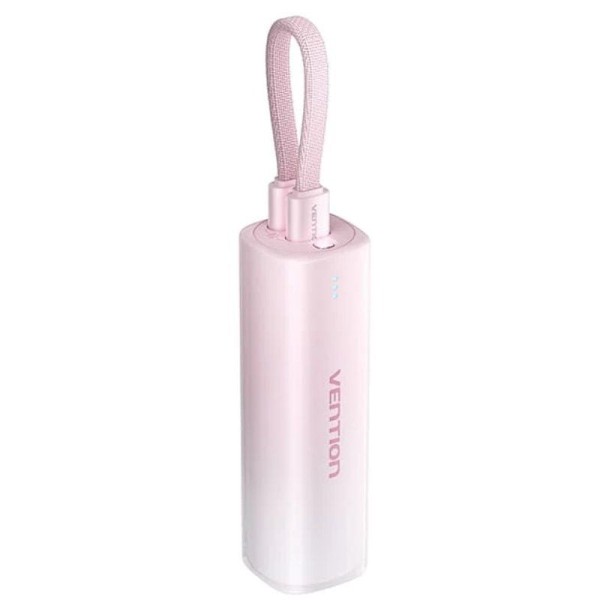 Powerbank 5000mAh Vention FHWR0/ 20W/ Rosa