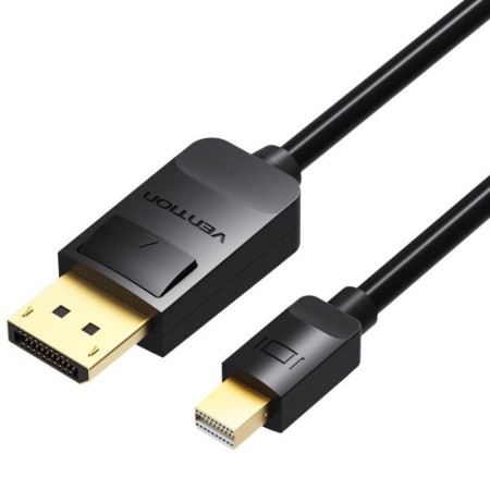 Cable Mini DisplayPort 1.4 4K Vention HAABH/ Mini DisplayPort Macho - DisplayPort Macho/ 2m/ Negro