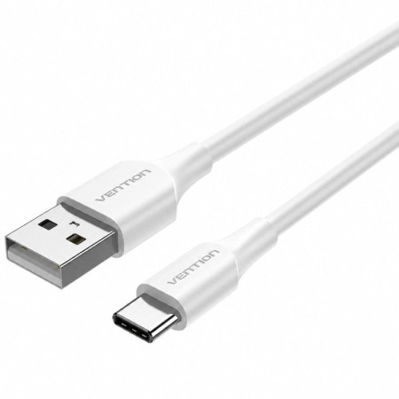 Cable USB 2.0 Tipo-C Vention CTHWH/ USB Tipo-C Macho - USB Macho/ 480Mbps/ 2m/ Blanco