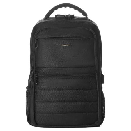 Mochila Vention KRKB0 para Portátiles hasta 17″/ 20L/ Impermeable/ Puerto USB/ Antirrobo/ Negra