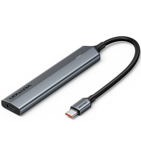 Hub USB Tipo-C 3.2 Vention CKYHB/ 4xUSB Tipo-C/ 1xUSB Tipo-C PD