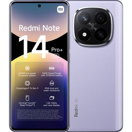 Smartphone Xiaomi Redmi Note 14 Pro+ 8GB/ 256GB/ 6.67″/ 5G/ Púrpura