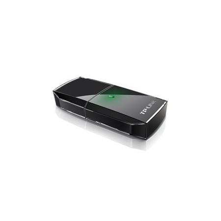 Adaptador usb 2.0 dual band wifi ac600 2.4 ghz y 5ghz tp - link negro