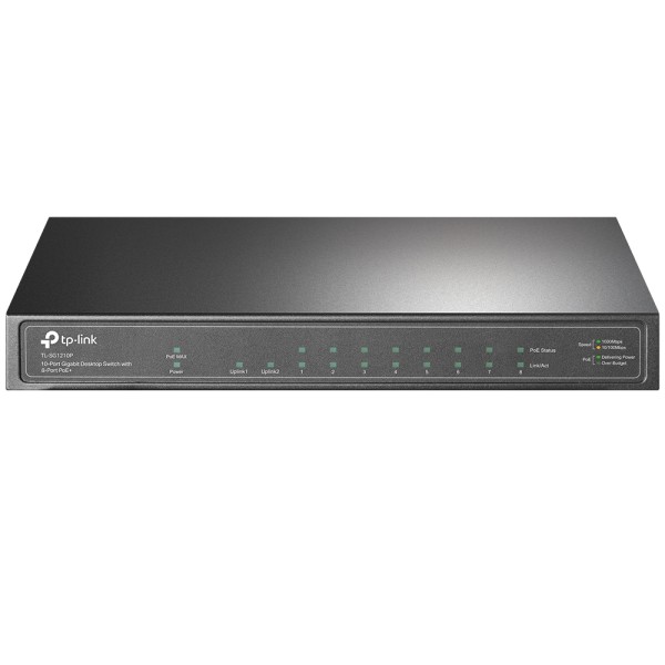 Switch 10 puertos tp - link tl - sg1210p 10 - 100 - 1000 8 puertos poe+ 1 puerto sfp
