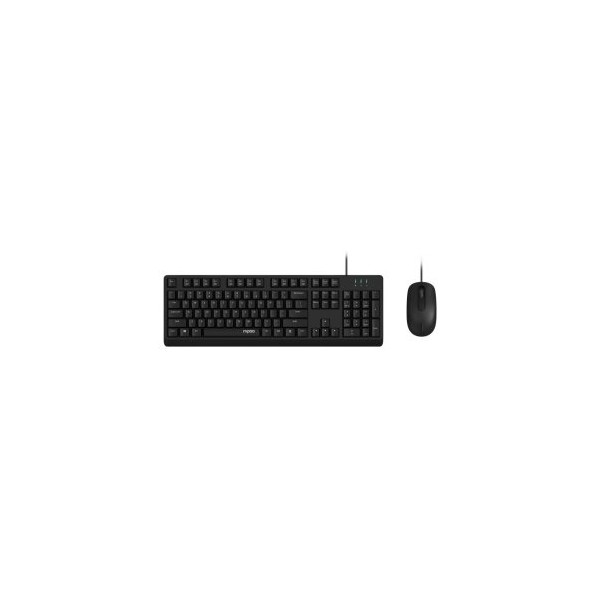 TECLADO Y MOUSE RAPOO NX1500 1000DPI CABLE 1,5m COLOR NEGRO
