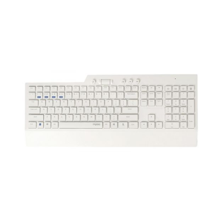 TECLADO Y MOUSE RAPOO WIRELESS BLUETOOTH 8200T PORTUGUES 2.4GHz BT 3.0 4.0 TECLAS MULTIMEDIA BLANCO