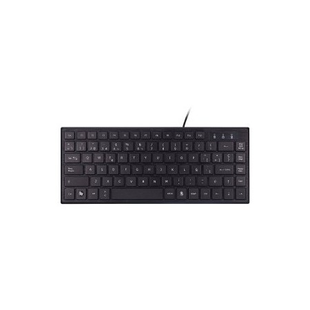 TECLADO UNYKAch COMPACTO ULTRA PLANO KB 302 MINI USB 83 TECLAS COLOR NEGRO
