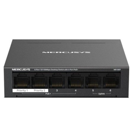 Switch mercusys ms106p 6 puertos