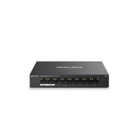 SWITCH POE+ NO GESTIONABLE MERCUSYS MS108GP 8P 10/100/1000 7P POE+ 65W ETHERNET MINI DESKTOP