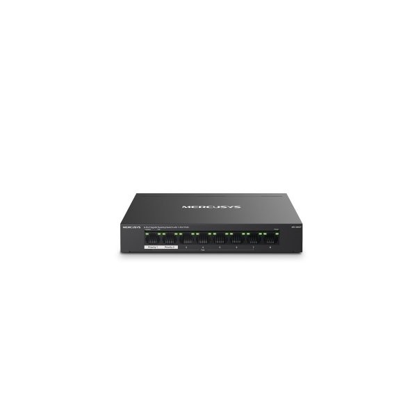 SWITCH POE+ NO GESTIONABLE MERCUSYS MS108GP 8P 10/100/1000 7P POE+ 65W ETHERNET MINI DESKTOP
