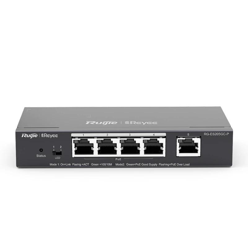Reyee Switch 5xGb RJ45 (4 PoE/POE+) 54W Steel