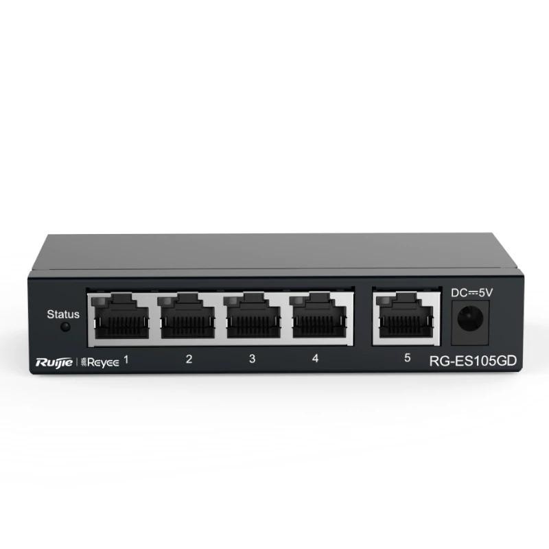 Reyee RG-ES105GD Switch 5xGb RJ45 Steel Case