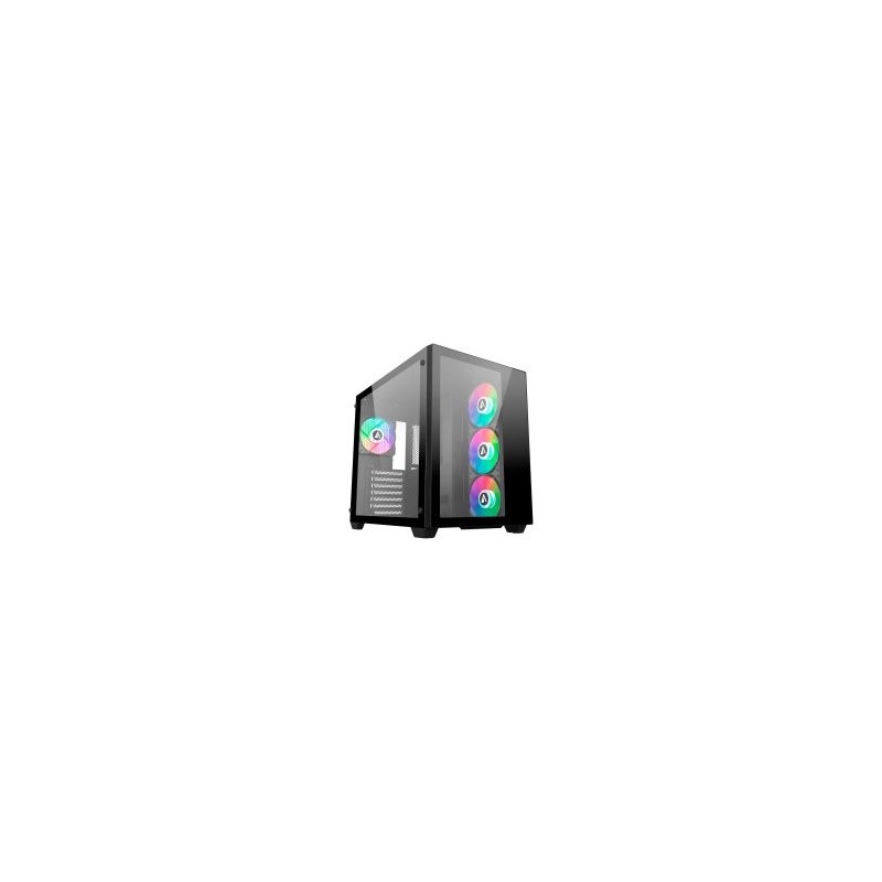CAJA ATX ABYSM DANUBE SAVA 285 BLACK 1x3.5″ 2x2.5″ USB-C GPU MAX 410mm