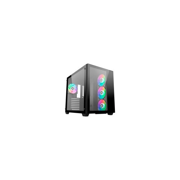 CAJA ATX ABYSM DANUBE SAVA 285 BLACK 1x3.5″ 2x2.5″ USB-C GPU MAX 410mm
