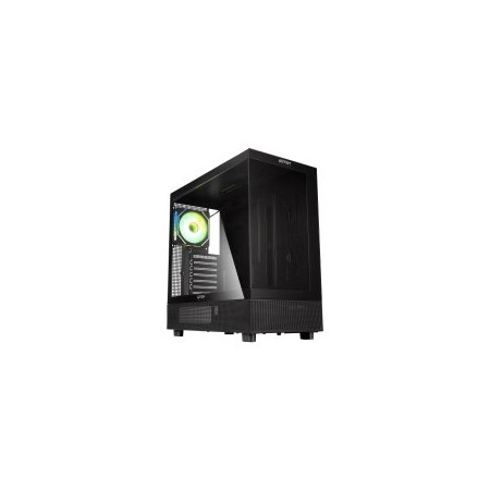 CAJA ATX ABYSM DANUBE SAVA H400 BLACK 2x3.5″ 1x2.5″ USB-C GPU MAX 410mm