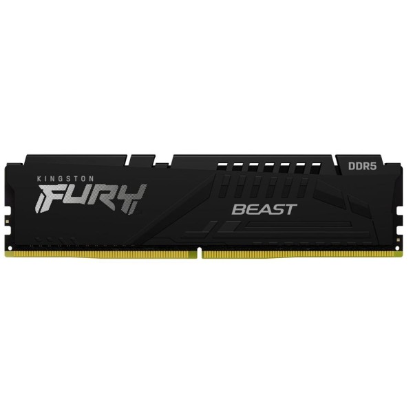 Memoria ram ddr5 32gb kingston - 5600mt - s - pc5 - 44800 - fury beast - cl40 - negro