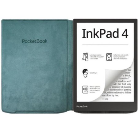 Pocketbook funda 743 flip cover verde oceano version ww para inkpad 4 - inkpad color 2 y 3