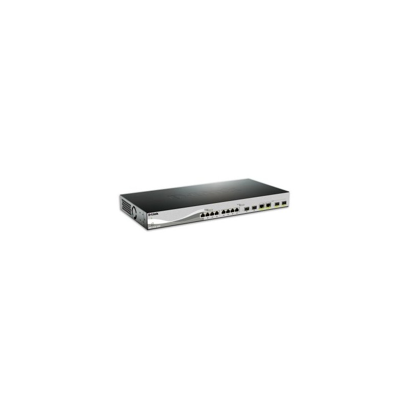 SWITCH GESTIONABLE L2 D-LINK DXS-1210-12TC 8-PORT 10GBASE-T, 2-PORT SFP+, 2-PORT 10GBASE-T/SFP+ COMB