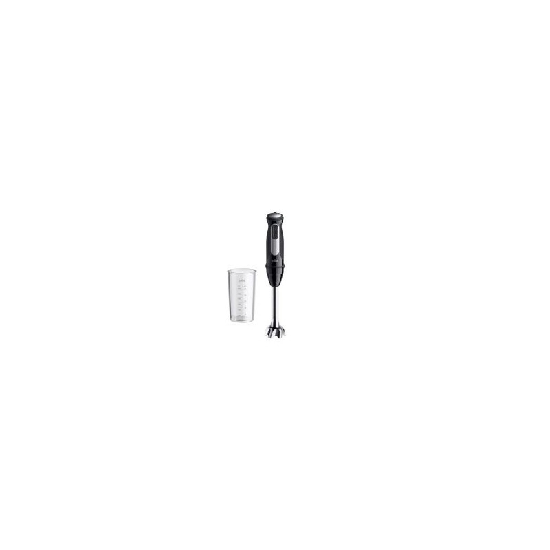 BATIDORA DE MANO BRAUN MQ55001M 1000W 25 VELOCIDADES ACCESORIO VASO MEDIDOR 600ml NEGRO