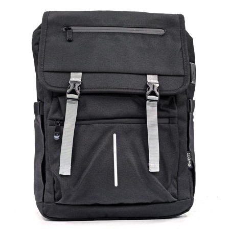 Mochila unisex ewent vintage para portatil 16.1 pulgadas negra
