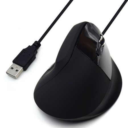 Mouse raton vertical ergonomico ewent ew3157 usb - 1800dpi - negro
