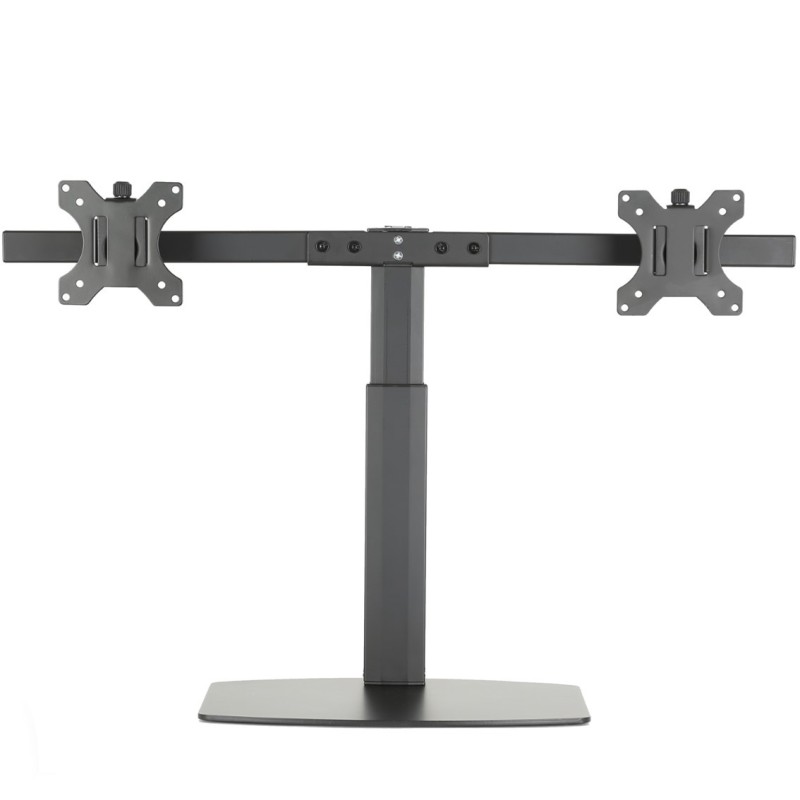 Soporte de mesa ewent ew1538 con resorte de gas para 2 monitores de hasta 27 pulgadas