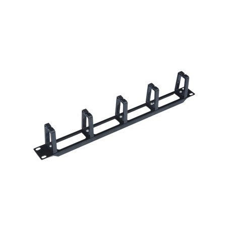 Panel pasa cables wp 1u plastico negro