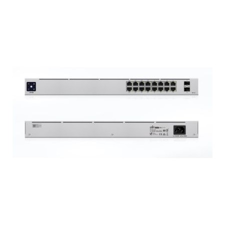Switch 16 puertos ubiquiti susw - 16 - poe gigabit l2 2ptos sfp poex8 42w