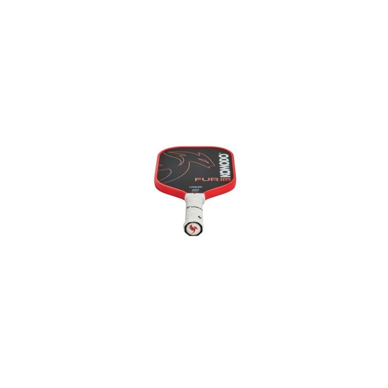 PALA PICKLEBALL KOMODO FURI RED 16mm SUPERFICIE CARBONO T700 CRUDO , NUCLEO HEXAGONAL POLIPROPILENO