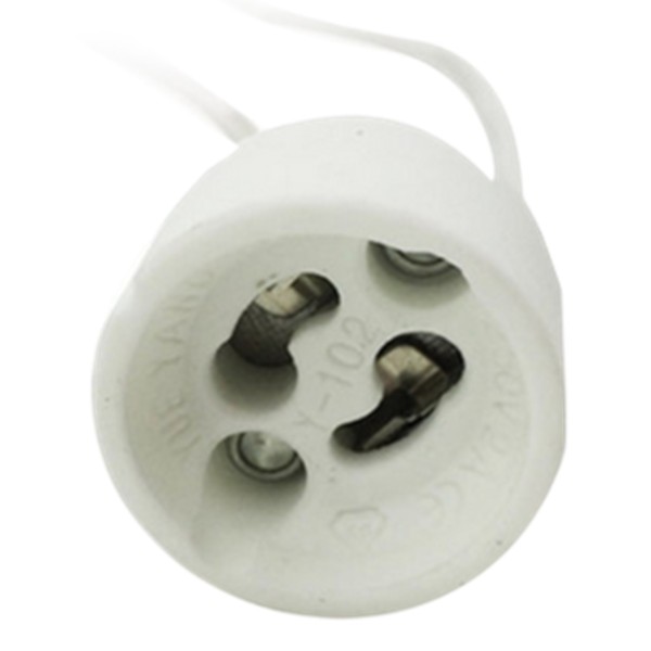 Porta lamparas silever electronics para casquillo gu10 230v 15 cm ( bolsa de 50 unidades)