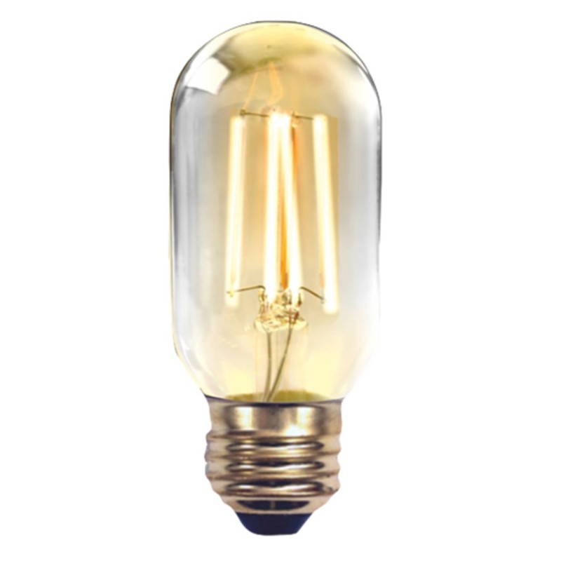 Bombilla led silver electronic filamento edison tubo 2w - 20w - e27 - 2.200k - 320º - 220 lm - luz extra calida - a++