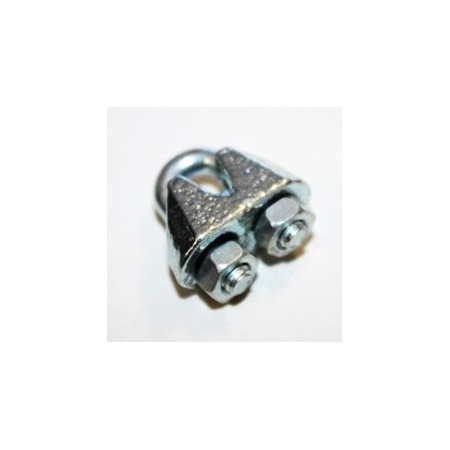 Sujeta cables recto galvanizado din - 741 3 mm.