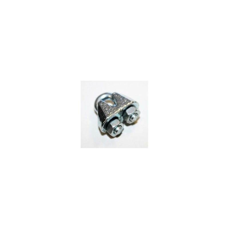 Sujeta cables recto galvanizado din - 741 3 mm.