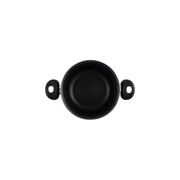 OLLA CON TAPA CRISTAL MAGEFESA K2 ROJO 28 ACERO ANTIADHERENTE ACERO INOXIDABLE TODO TIPO